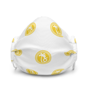 TS Coin Face Mask - White